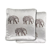Подушка з вишивкою Три слони Art Fondue 877-043 срібло