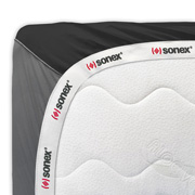 Простирадло на гумці сатинова Aero Black Diamond Sonex