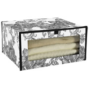 Органайзер тканинний 40x32x20 см Anthracite Flowers Idea Home NP-256