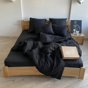 Постільна білизна Lelit SS-3001 сатин-страйп чорний