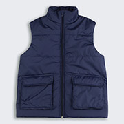 Жилет демісезонний для хлопчика ЖЛ55 плащівка Бембі 800-синій