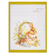 Кухонное пасхальное полотенце Крольчонок в корзинке Home Line