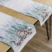 Доріжка гобеленова новорічна Казкові гноми Прованс