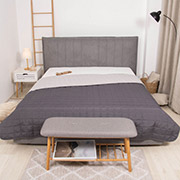 Покривало стьобане двостороннє Вілюта Дует графіт