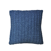 Наволочка декоративна в'язана Прованс Синій меланж