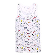 Майка для хлопчика 2505228свт рібана Татошка білий із принтом