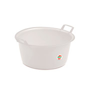 Таз круглый с ручками 15л Stefanplast 28403 белый