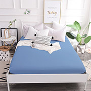 Простынь на резинке MirSon бязь 14-4121 Blanco