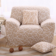 Чохол на крісло біфлекс Homytex геометрія бежевий