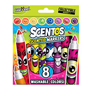 Набор ароматных маркеров для рисования - ПЛАВНАЯ ЛИНИЯ 8 цветов Scentos 40605