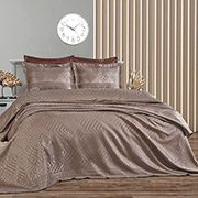 Покривало з наволочками Justo kahve жаккард Dantela Vita