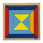 Пазл дерев'яний goki Світ форм Трикутники 57572-1