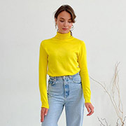 Гольф-джемпер жовтий Art Knit - Фото №2