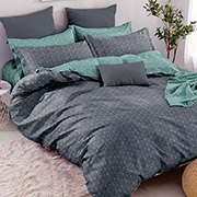 Постільна білизна Горошок Міні Grey 102158 бязь-люкс Selena