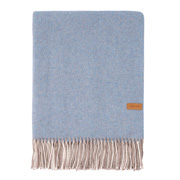 Плед вовняний із кашеміром Ardesto Leonardo Moon бежево-блакитний