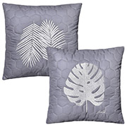 Набір декоративних подушок Листя папороть і монстера Ideia з вишивкою