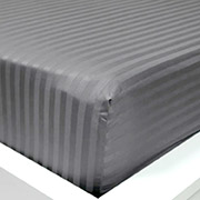 Простирадло на гумці Grey сатин-страйп LightHouse