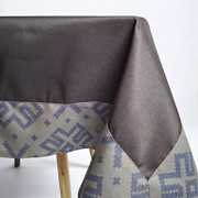 Скатертина кухонна Код Незламної Нації SoundSleep сіро-синя