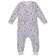 Комбінезон-чоловічок 1506261слн інтерлок Татошка сірий із принтом