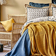 Постільна білизна з покривалом і пледом