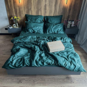 Постільна білизна Lelit SS-3004 сатин-страйп зелений