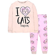 Піжама для дівчинки 0106302бан інтерлок Татошка бежевий