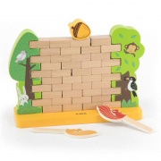 Дерев'яна настільна гра Viga Toys Стіна з цегли 44566