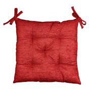 Подушка для стула Chenilla Прованс красная