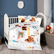 Постільна білизна для дитячого ліжечка Bear сатин First choice