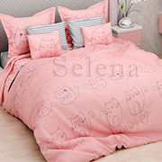 Комплект постільної білизни Selena Мяу Pink 150706