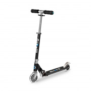 Самокат до 100 кг 2-х колісний серії Sprite LED Micro SA0225 чорний