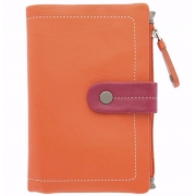 Жіночий шкіряний гаманець Visconti M-87 Malibu orange multi