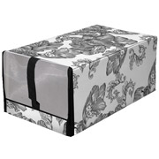 Органайзер тканинний 34x22x16 см Anthracite Flowers Idea Home NPA-01