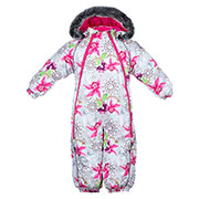 Дитячий зимовий термокомбінезон ORION Huppa 36300030 білий з принтом