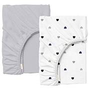 Набір простирадл на гумці Grey Love ранфорс Cosas висота 20 см