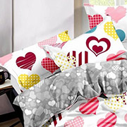 Наволочка 17-0532 Bright hearts бязь MirSon