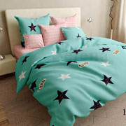 Комплект постільної білизни бязь Ранкова зірка Selena 100103