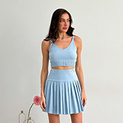 Топ в'язаний жіночий Kayla Art Knit блакитний