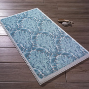 Килимок для ванної Ornamental Mavi Confetti біло-синій