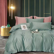 Комплект постільної білизни сатин-жаккард Євро Boutique Dew Mint Soho