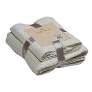 Набір рушників вафельних 3D Ярослав молочний