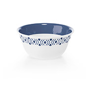 Миска пластикова Tosca діаметр 19 см Stefanplast 55002 біло-синя