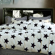Комплект постільної білизни бязь люкс Selena Зоряний полосатик 100381