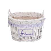 Кошик з ручками 36х26х26 см Лаванда Natural House EW-24 M білий