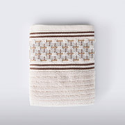 Махровий рушник Olwen Jakarli Irya ekru молочний