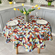 Скатертина гобеленова кругла LiMaSo GEO223