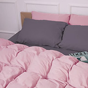 Підковдра дитяча 001-008 Ash grey Pink фланель MirSon