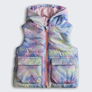 Жилет демісезонний для дівчинки ЖЛ52 плащівка Бембі Z01-різнокольоровий