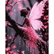 Картина за номерами 40х50 см Мила фея LED-підсвічування Santi 956659