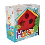 Іграшка-сортер "Будиночок розвиваючий" бірюзово-рожевий